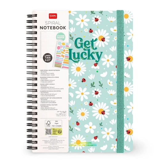 Legami Caderno Espiral Pautado A5 - Ladybug