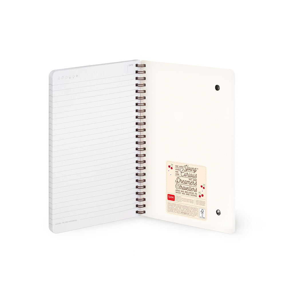 Caderno Espiral Pautado A5 Teddy Bear - Urso | Legami