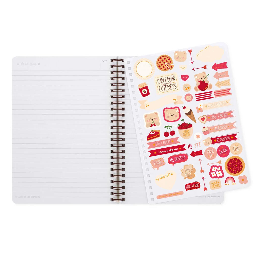 Caderno Espiral Pautado A5 Teddy Bear - Urso | Legami