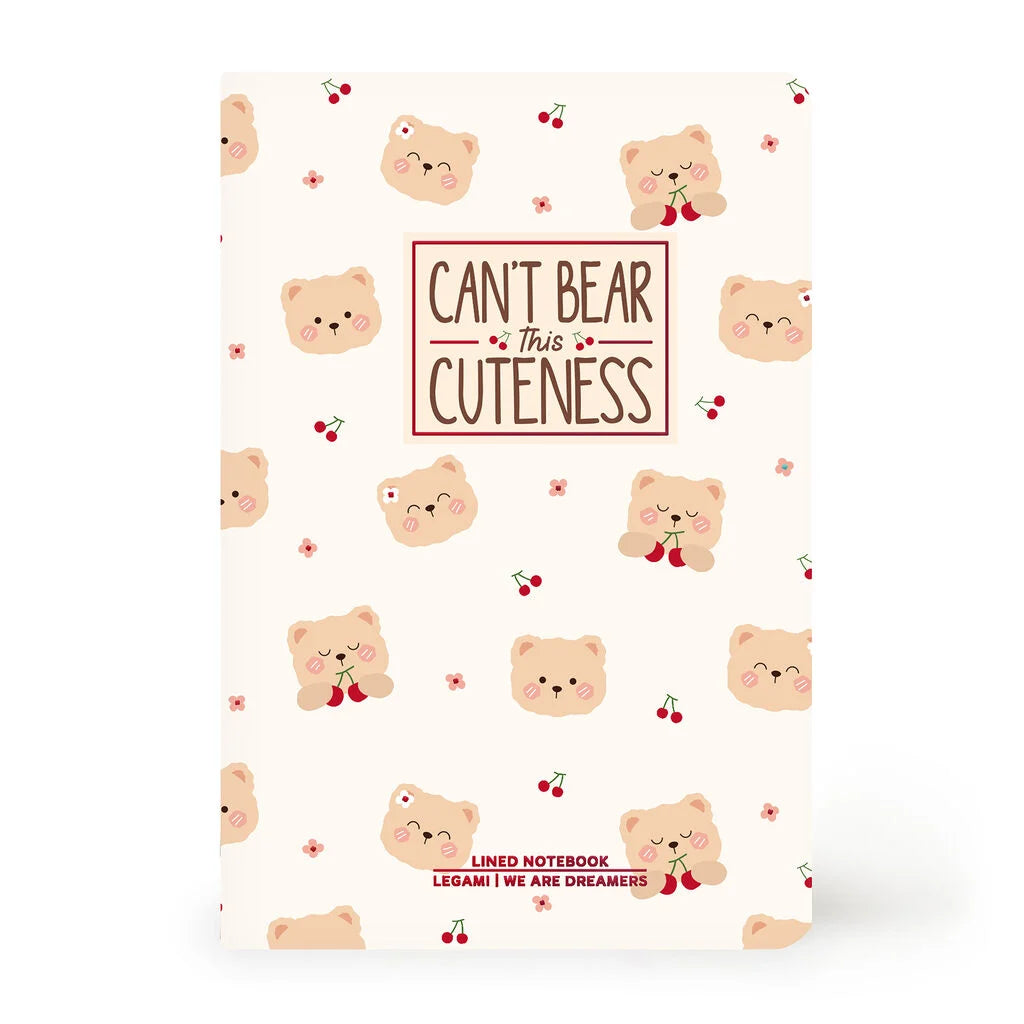 Caderno Pautado A6 Teddy Bear - Urso | Legami