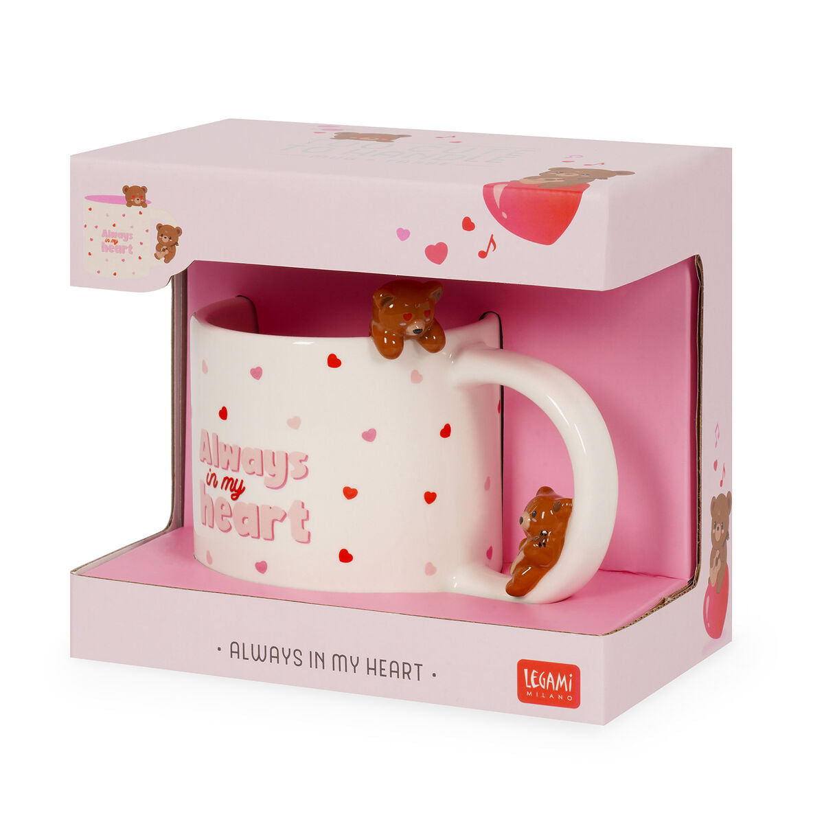 Chávena Teddy Bear "Always in My Heart" | Legami