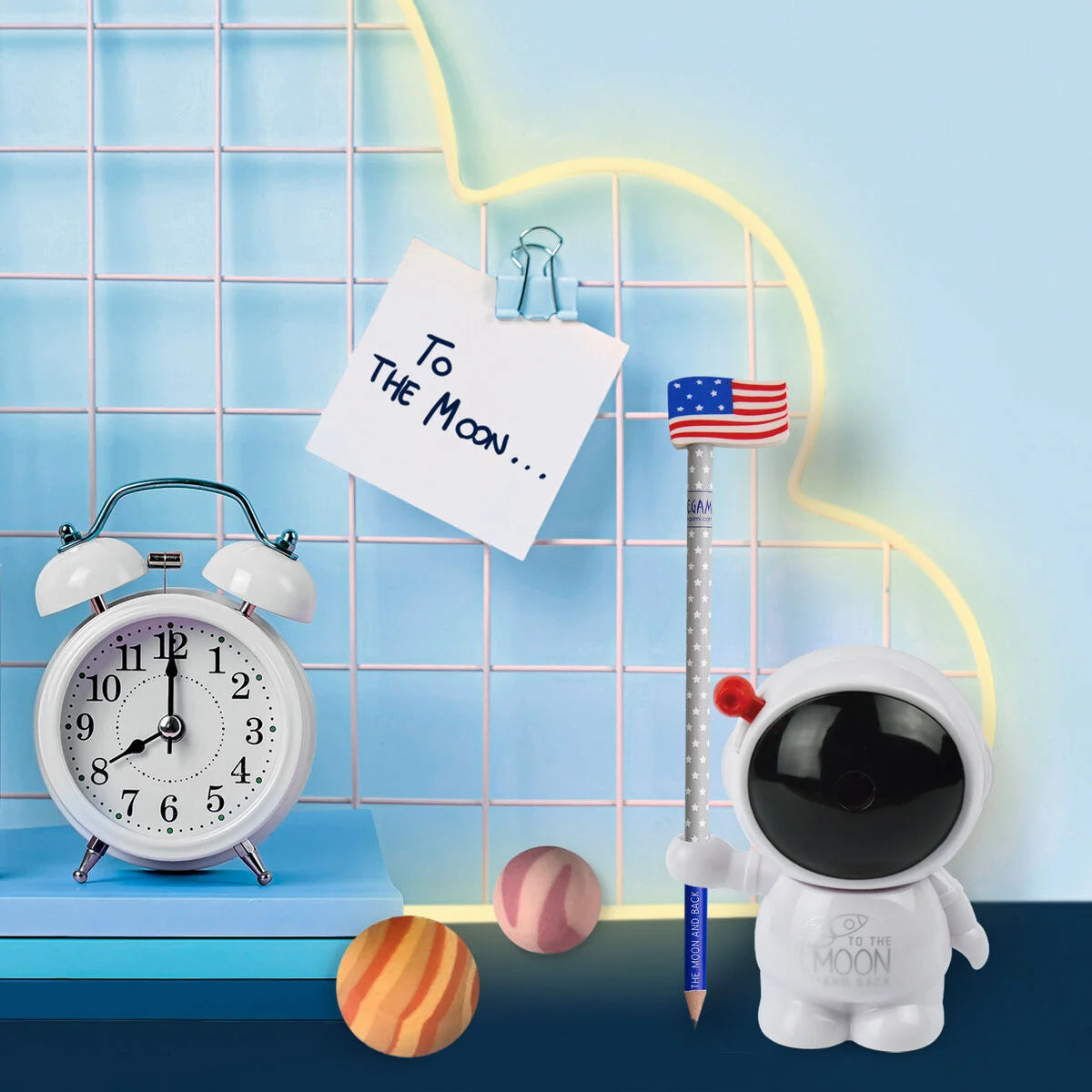 Conjunto Borrachas Perfumadas e Lápis HB To The Moon And Back | Legami
