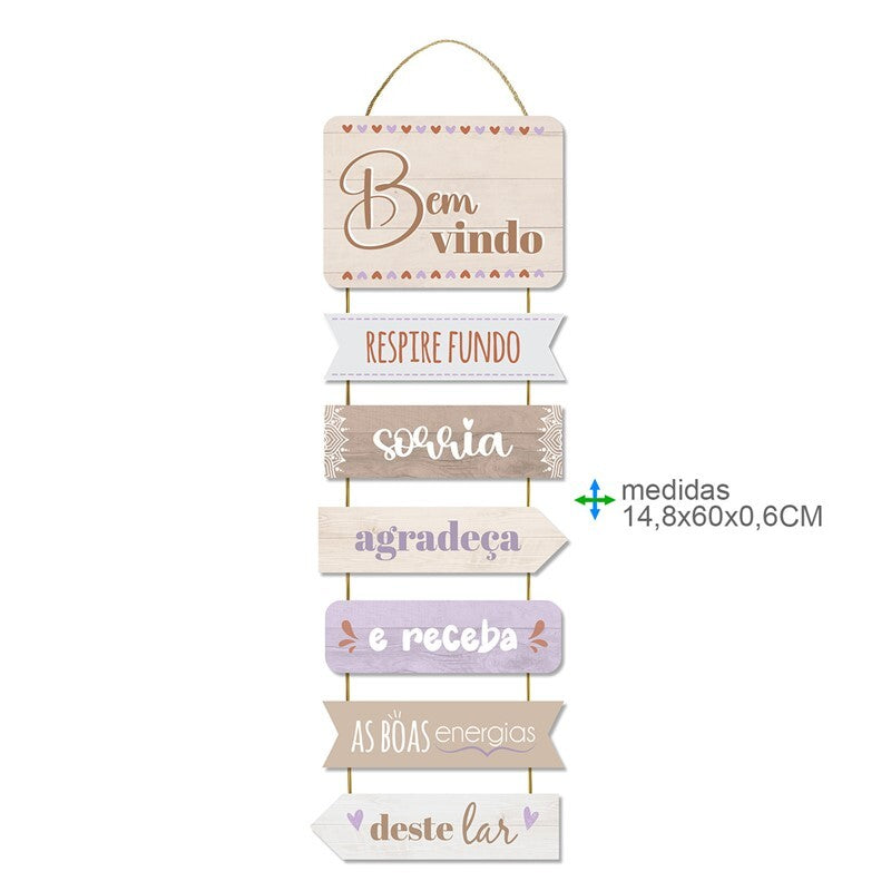 Placa Madeira Decorativa BD-78914