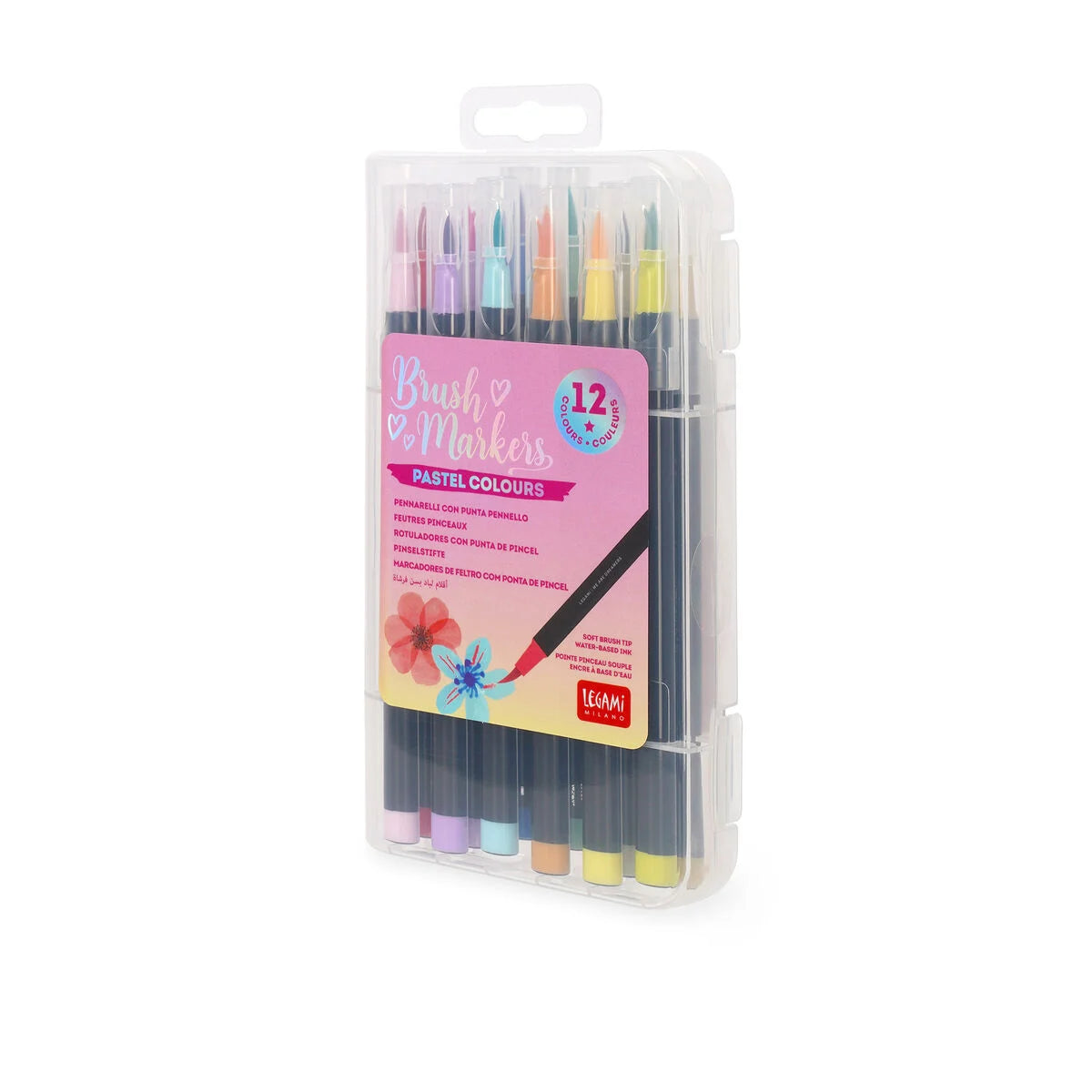 Marcadores De Feltro Com Ponta De Pincel - Pastel Colours - Legami