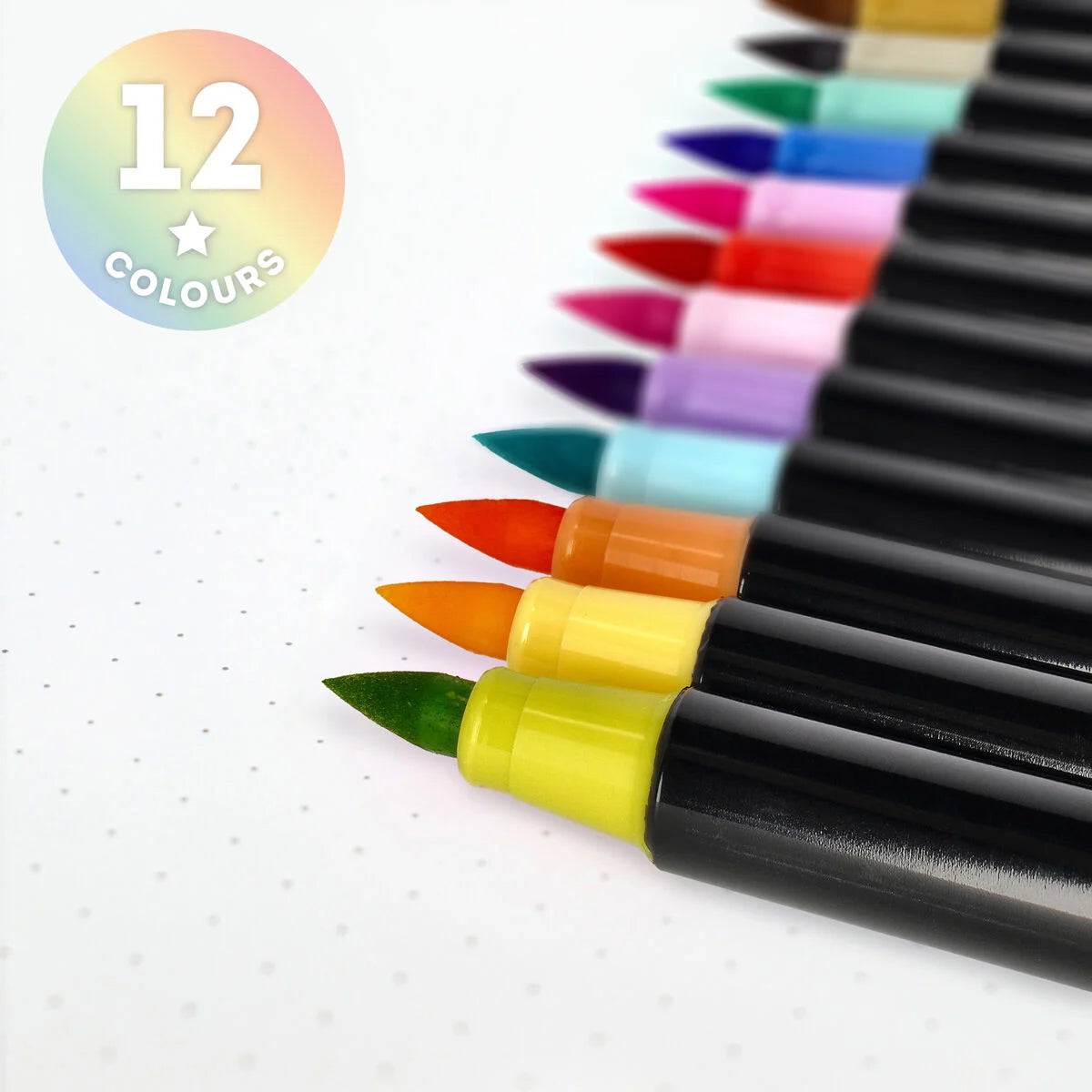 Marcadores De Feltro Com Ponta De Pincel - Pastel Colours - Legami