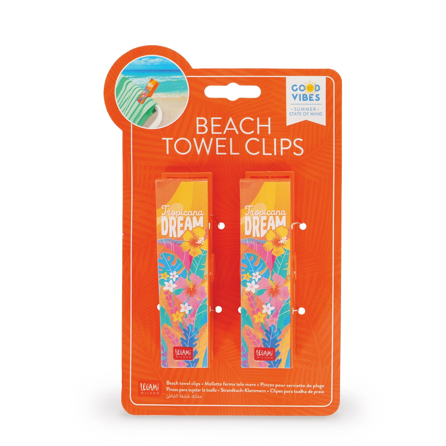 Clips para Toalla de Playa Tropicana Dream | Legami