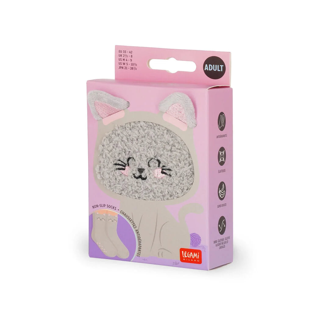 Meias Antiderrapantes It's a Match Kitty - Gato para Adultos | Legami
