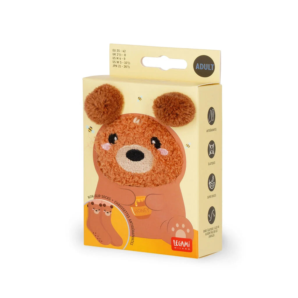 Meias Antiderrapantes It's a Match Urso para Adultos | Legami
