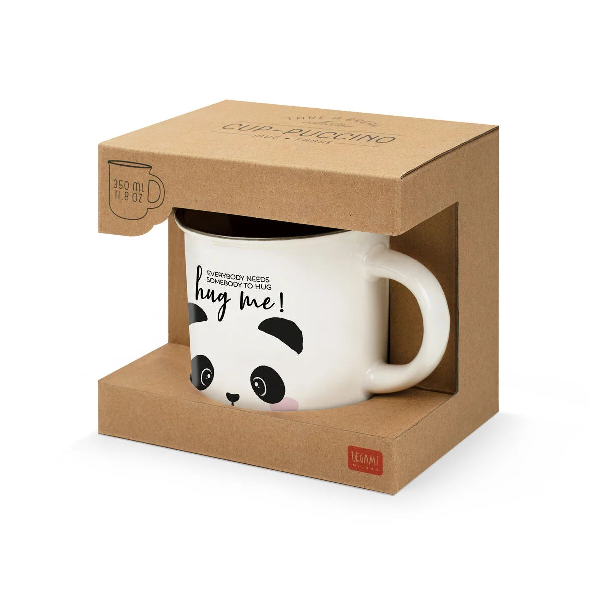 Legami Taza de Porcelana Panda - Cup-Puccino