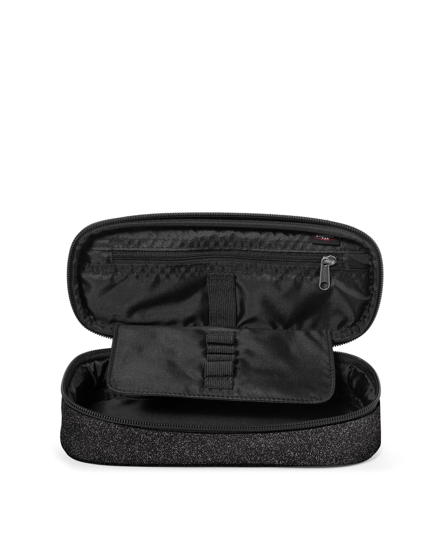 Estojo Oval Single Preto Sparkle | Eastpak
