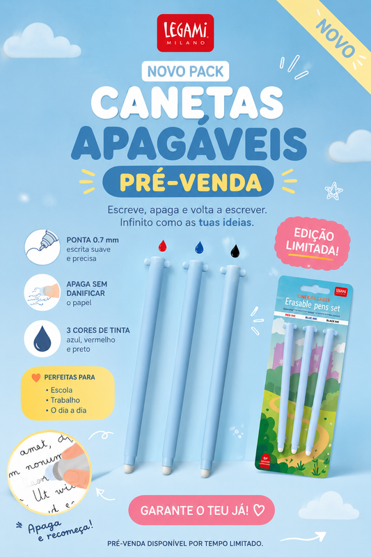 Lot de stylos effaçables Rentrée des classes 2026 | Legami