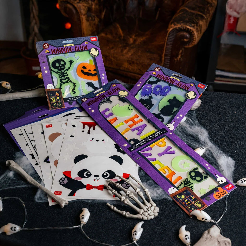 Legami Halloween Conjunto de autocollantes para janelas em gel - Limited Edition