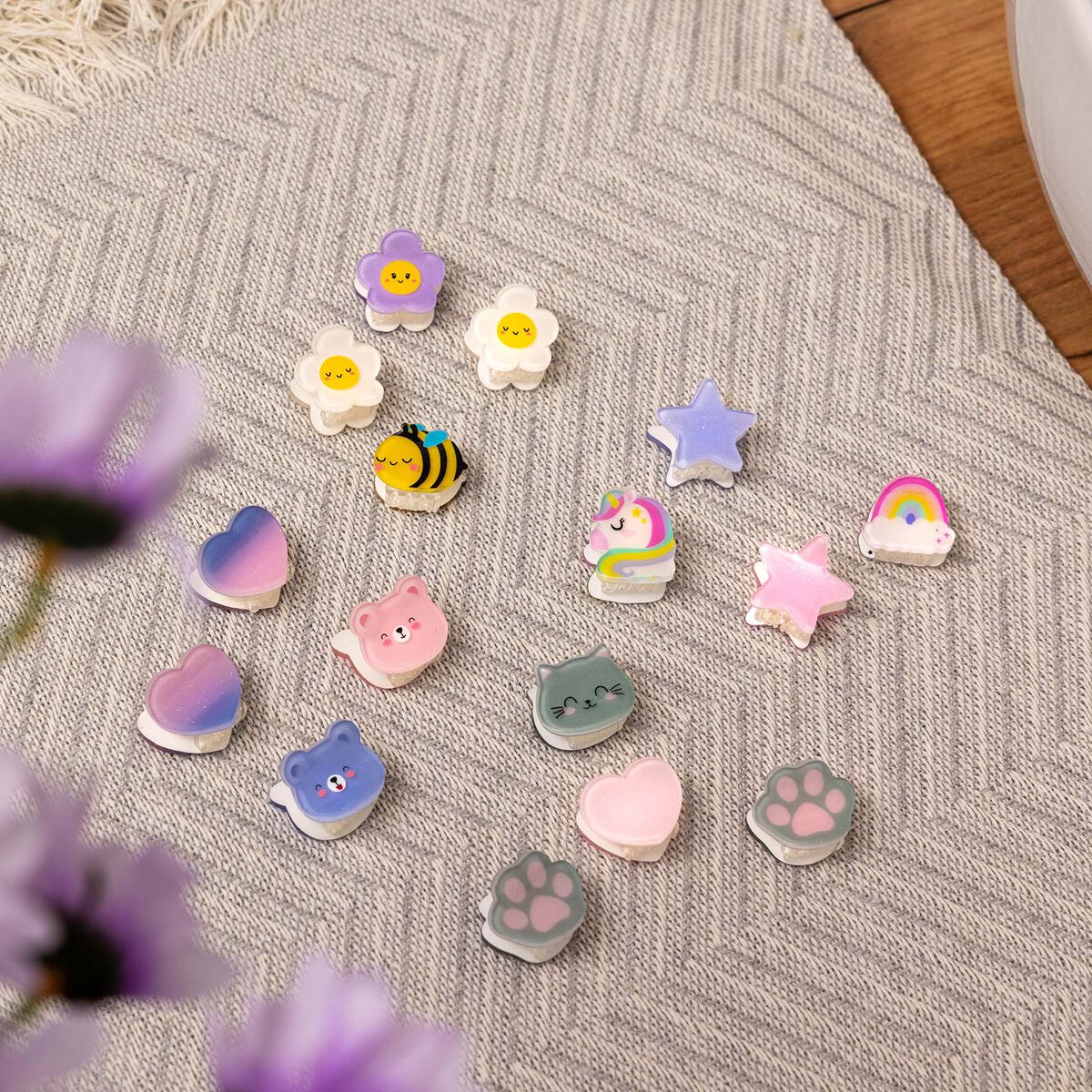 Conjunto de 4 Ganchos para Cabelo Unicórnio | Legami