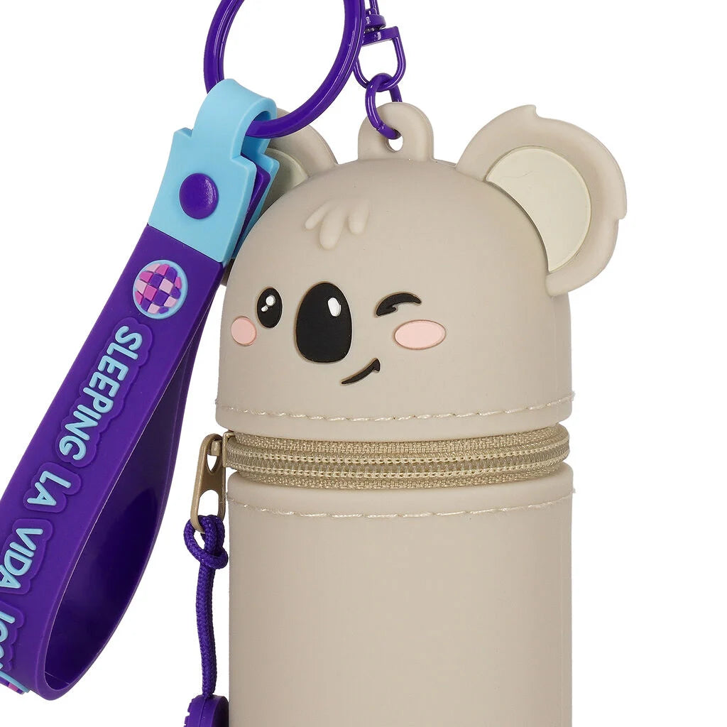 PRÉ-VENDA Porta-Moedas com Porta-Chaves Koala Mini Kawaii Sleeping la Vida Loca | Legami