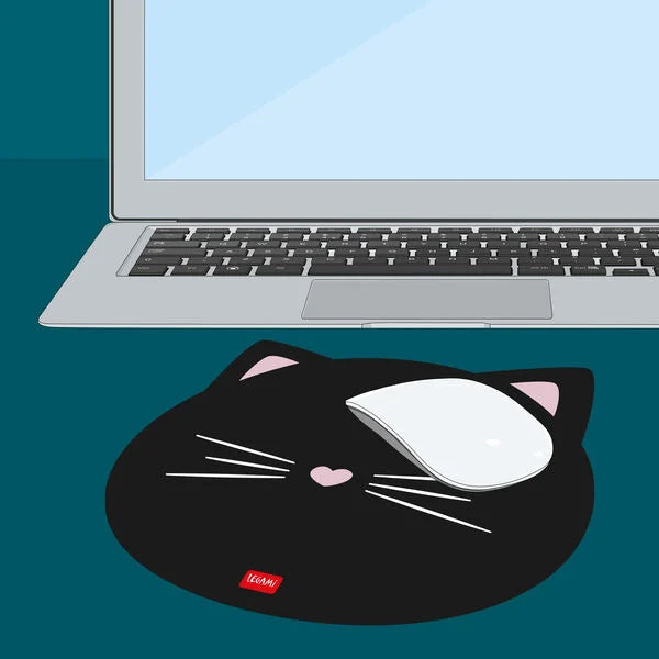 Tapete De Rato Gato Preto Legami