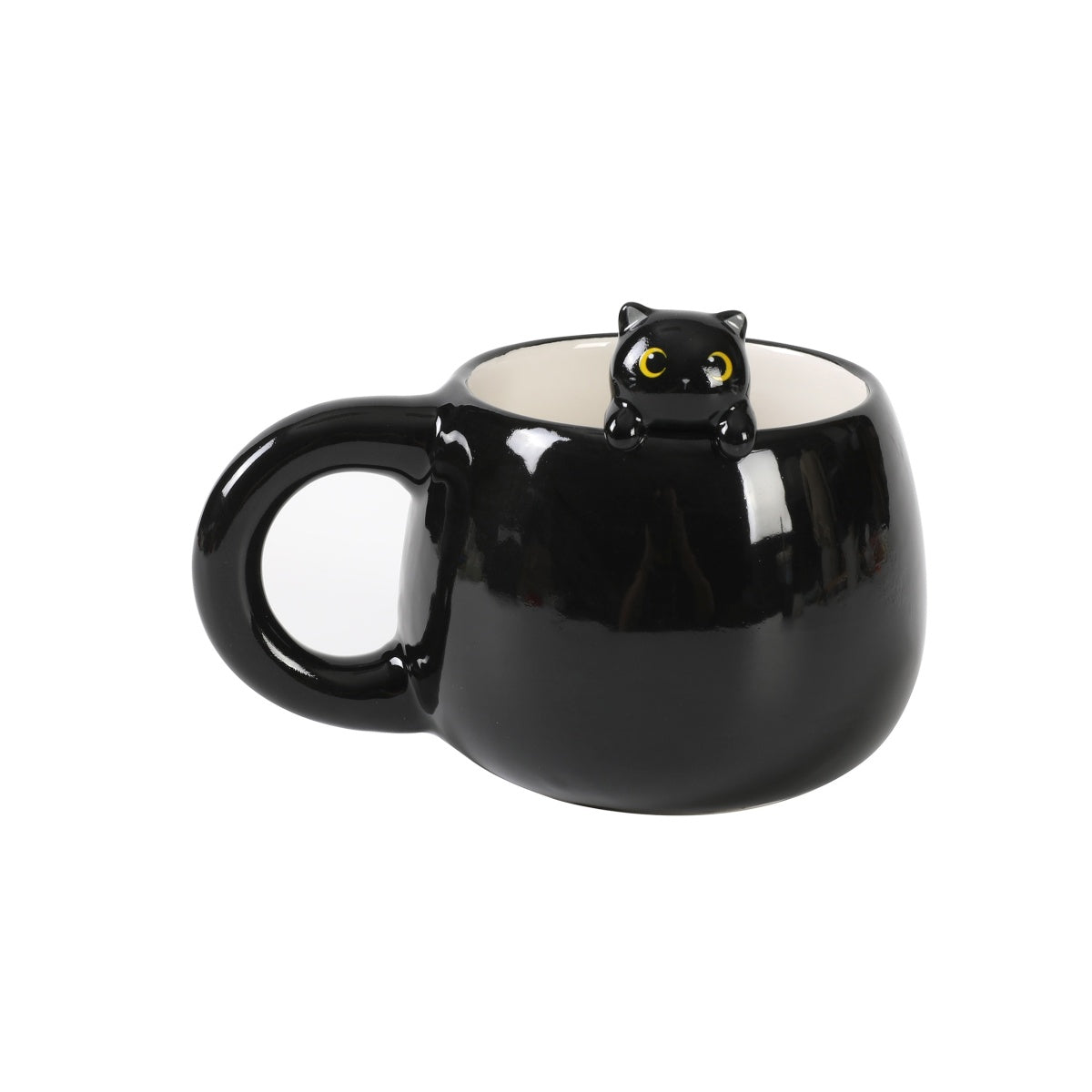 Taça Ceramica Com Charme iTotal Gato Preto