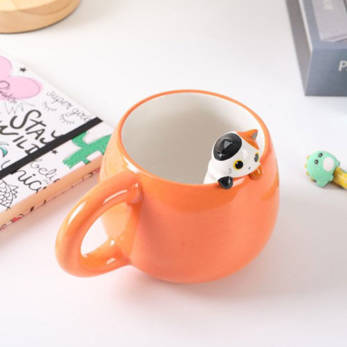 Caneca de Cerâmica com Gato Malhado | iTotal