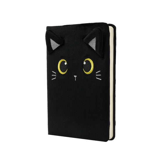Caderno A5 Peluche Gato Preto | iTotal