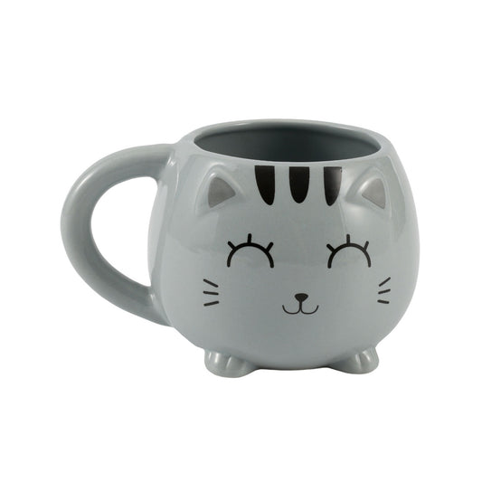 Caneca Chunky Gato Cinzento | iTotal