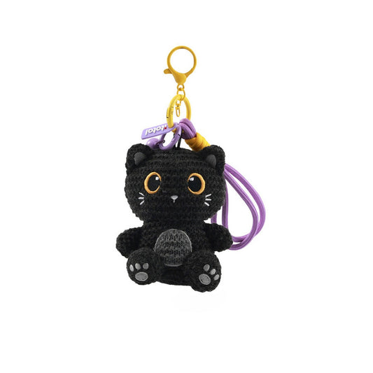 Porta-chaves Crochet Gato Preto | iTotal