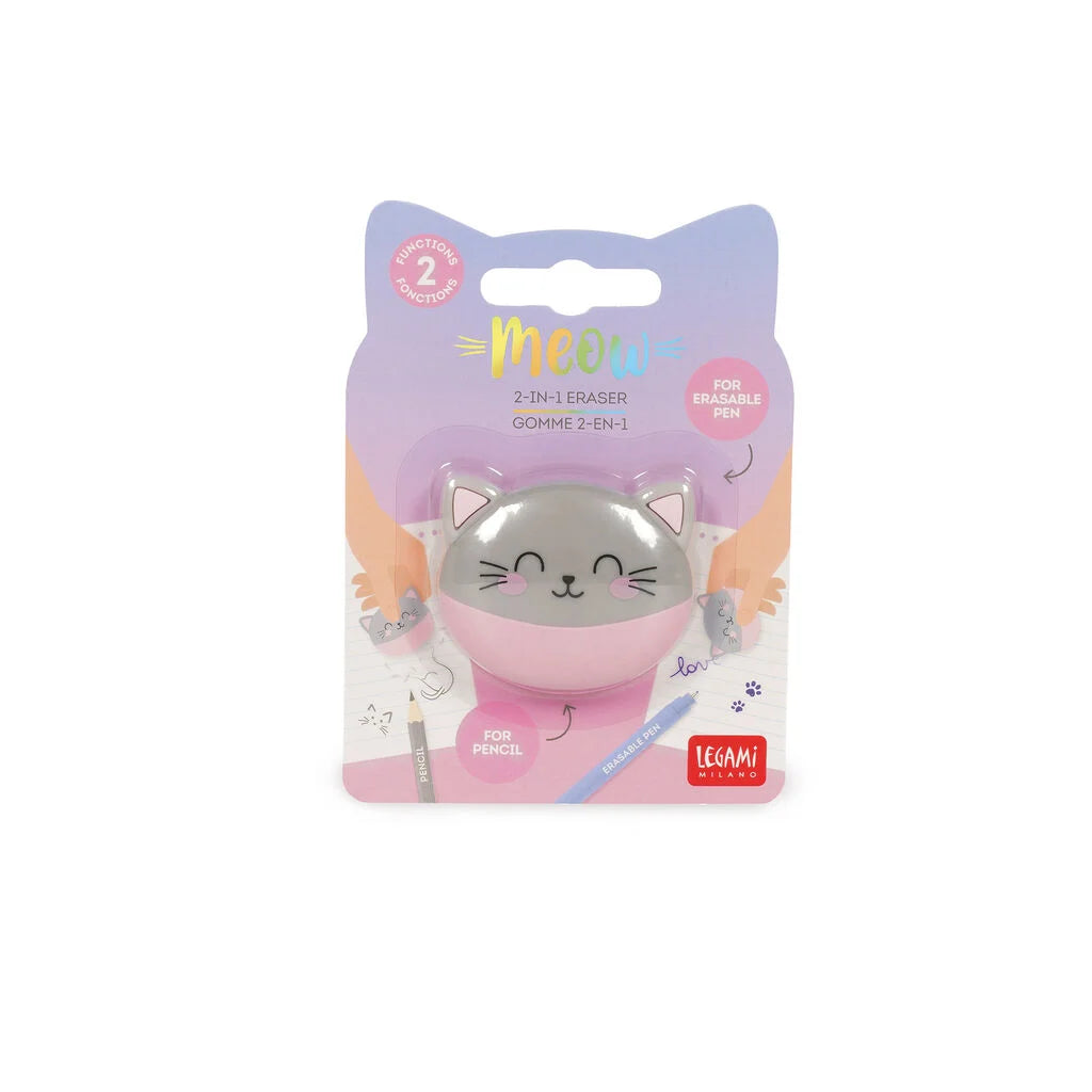 Borracha 2 em 1 Meow Gato | Legami
