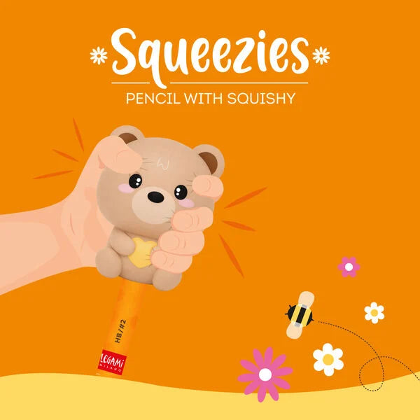 Lápis Com Anti-Stress Squeezies Squishy Legami - Bear Urso