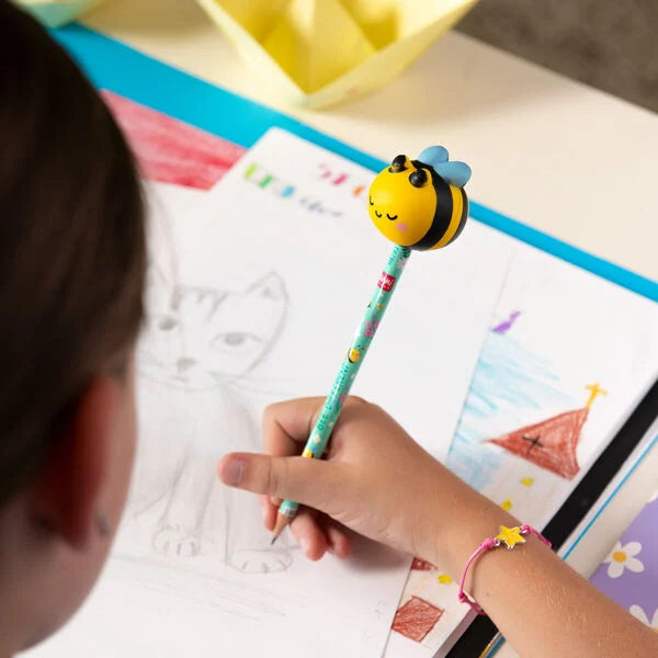 Lápis Com Anti-Stress Squeezies Squishy Legami - Abelha Bee
