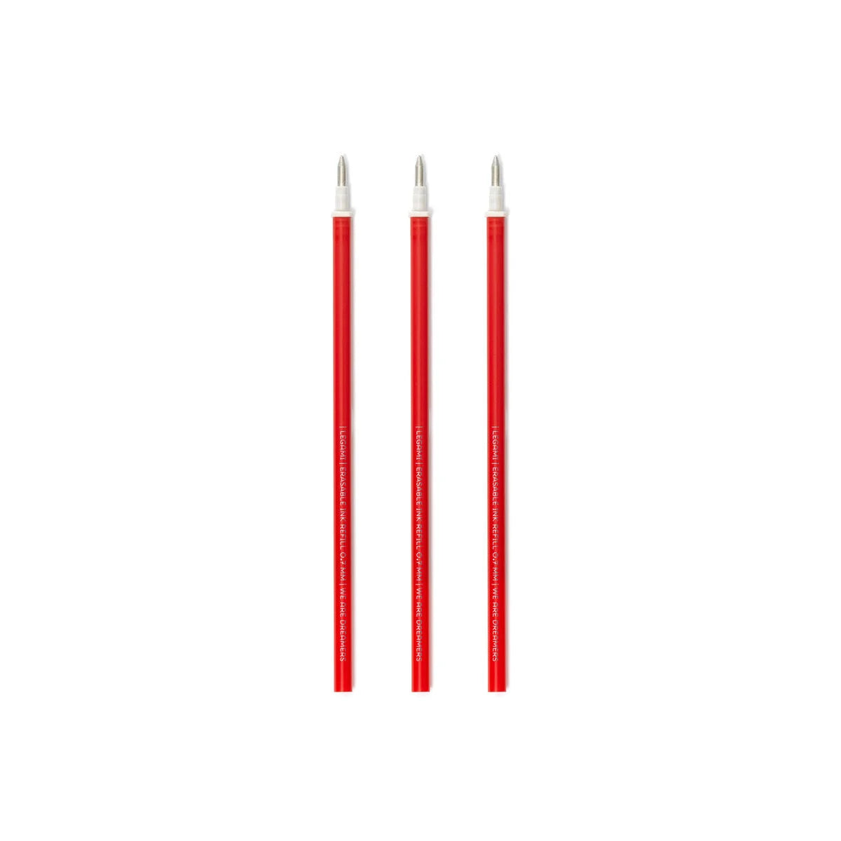 Pack 3 Recargas Caneta Apagável Vermelho | Legami