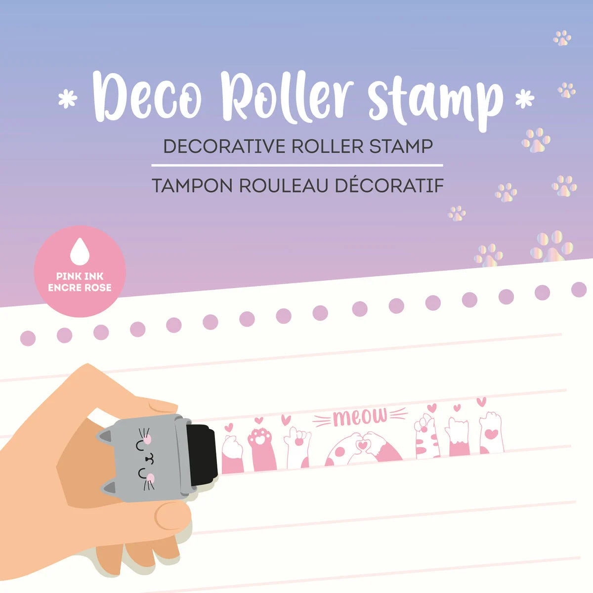 Sello Decorativo de Rodillo Kitty Gato | Legami