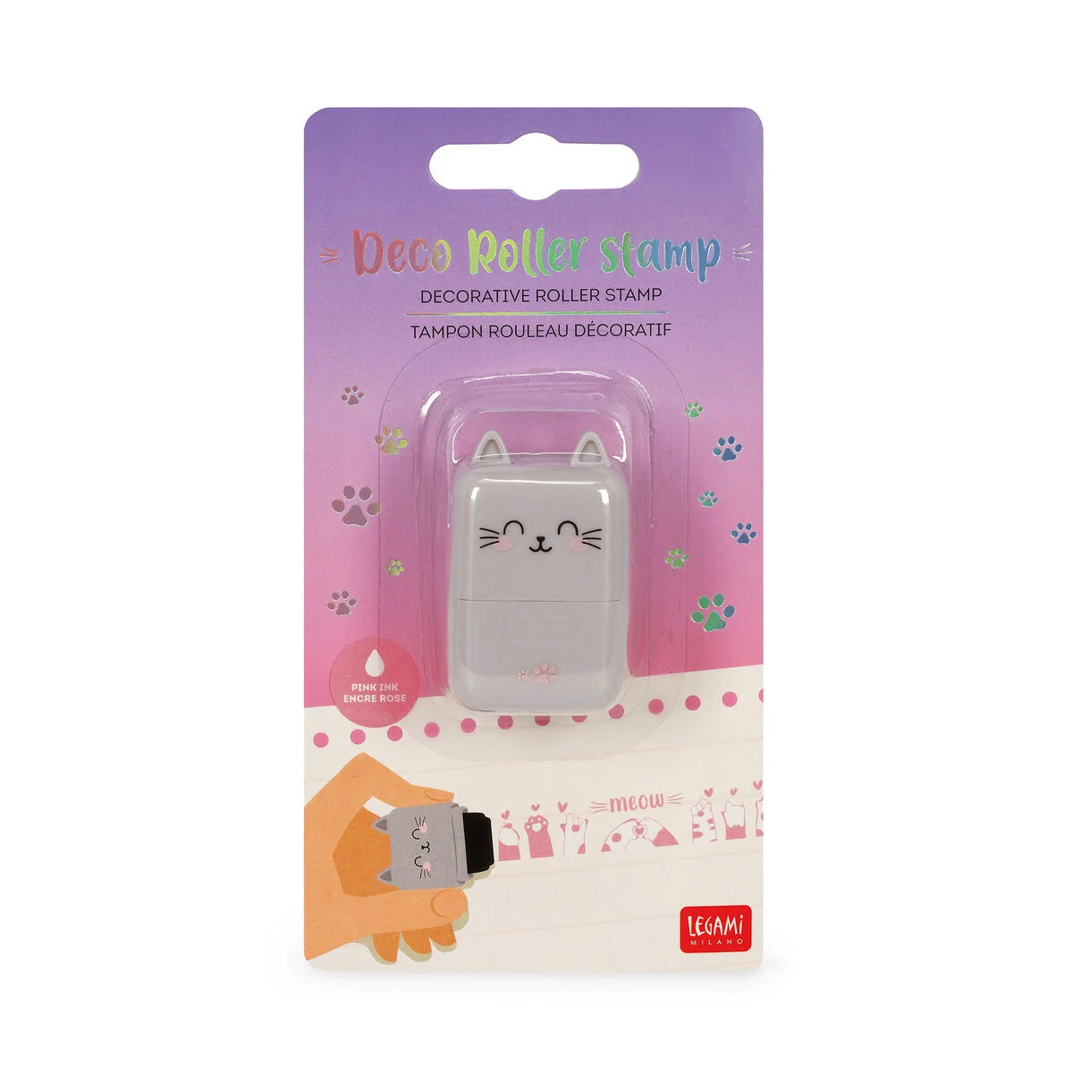 Sello Decorativo de Rodillo Kitty Gato | Legami