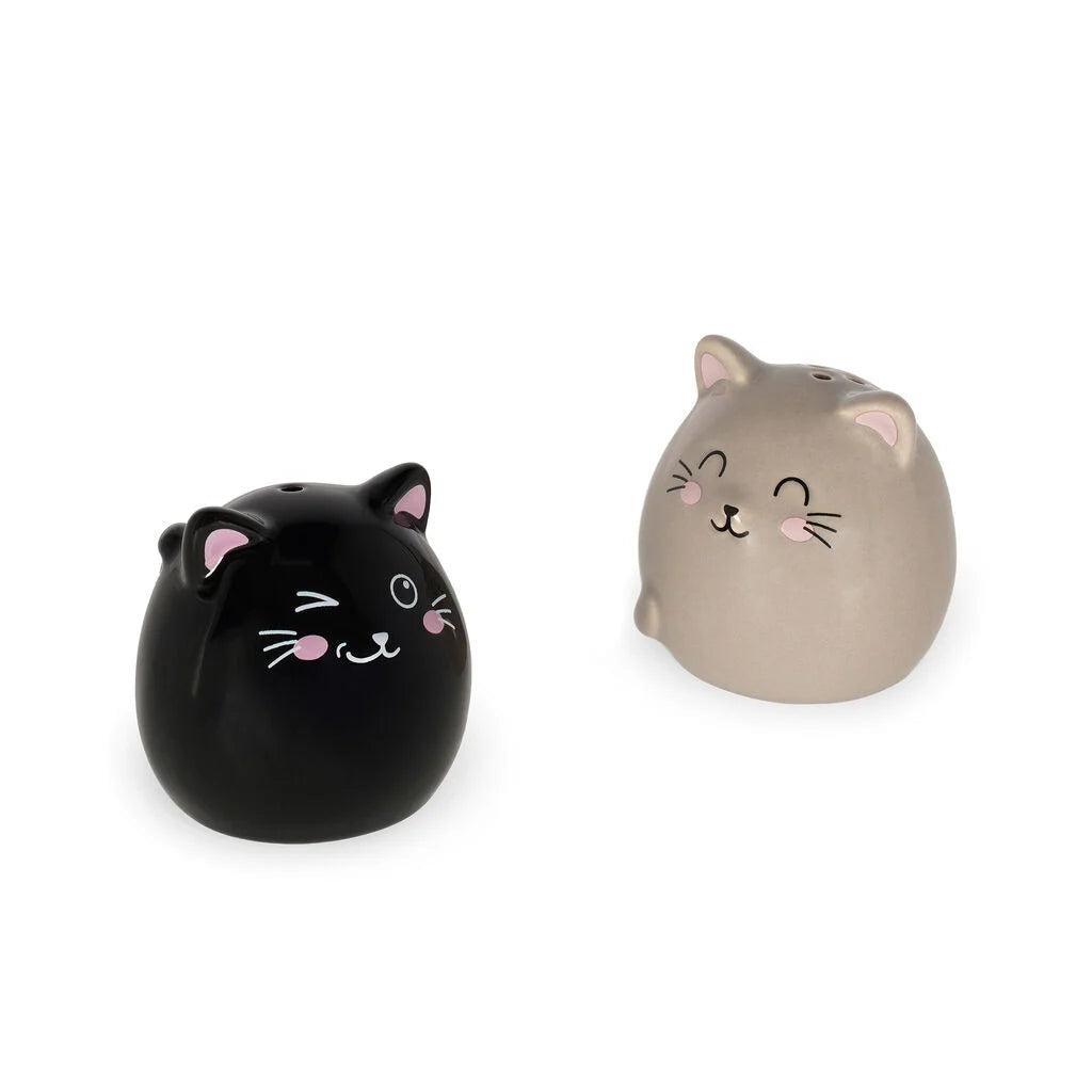 Legami conjunto de sal e de pimenta em cerâmica modelo gatos