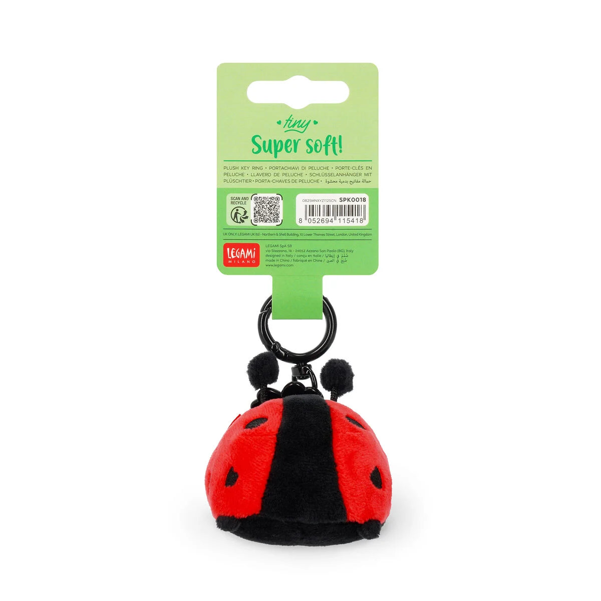 Legami Llavero de Peluche Mariquita