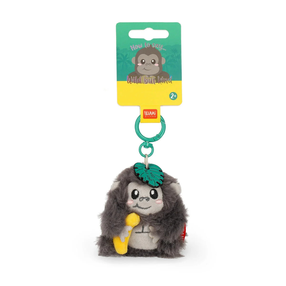 Legami Super Soft Tiny Plush Key Ring Gorilla