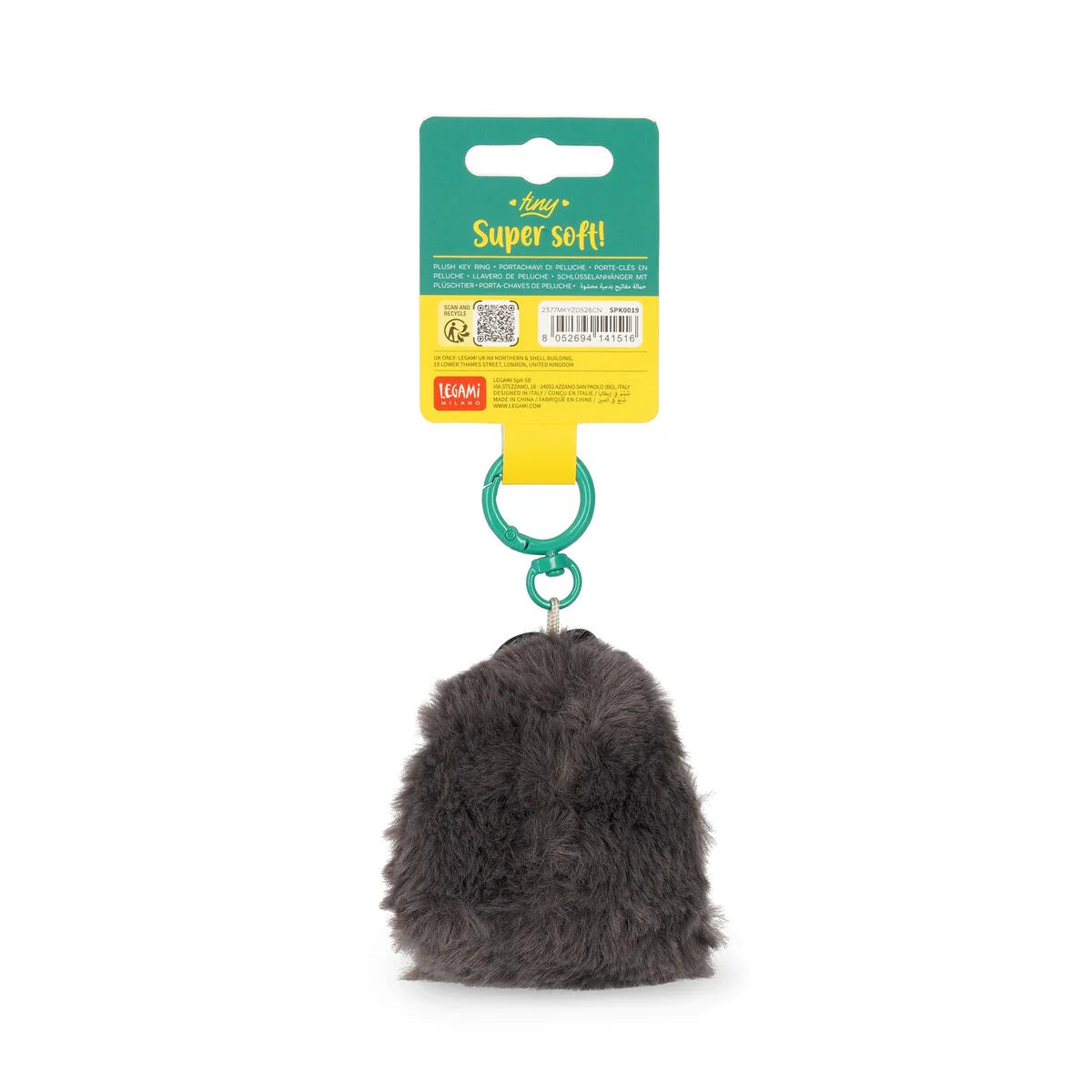 Legami Super Soft Tiny Plush Key Ring Gorilla