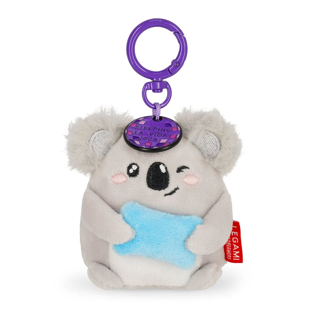 PRÉ-VENDA Porta-Chaves de Peluche Koala Tiny Super Soft Sleeping la Vida Loca | Legami