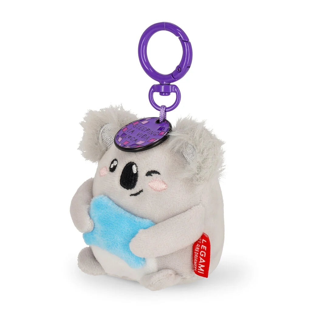 PRÉ-VENDA Porta-Chaves de Peluche Koala Tiny Super Soft Sleeping la Vida Loca | Legami