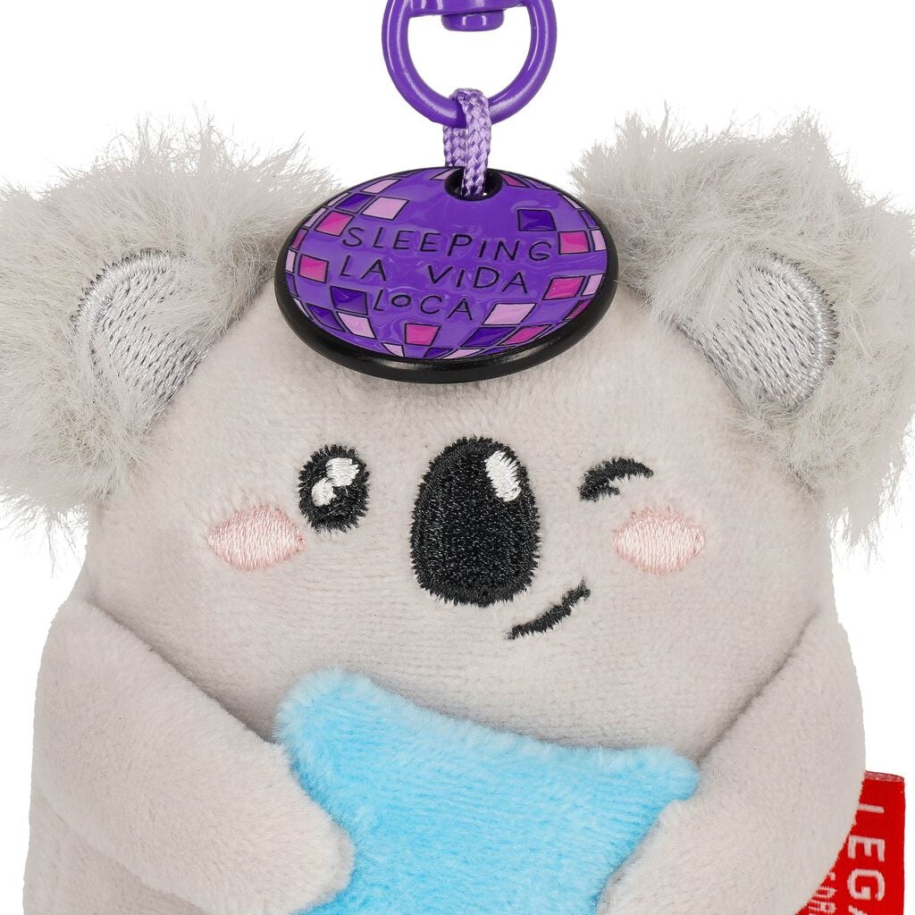 PRÉ-VENDA Porta-Chaves de Peluche Koala Tiny Super Soft Sleeping la Vida Loca | Legami