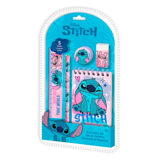 Blister Escolar 5 Peças Stitch | Disney