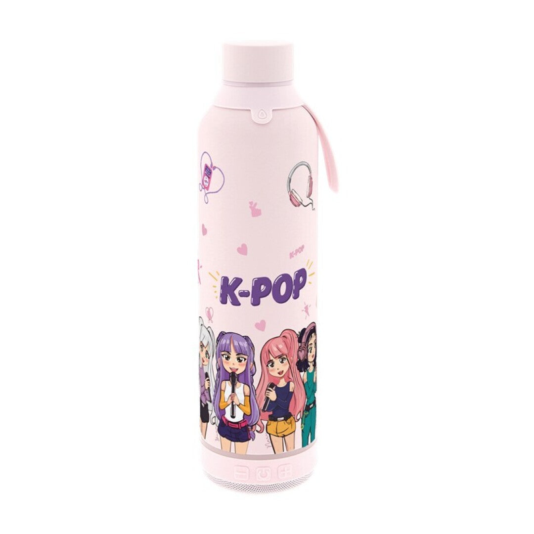 Botella Térmica 600ml c/Columna Rosa K-POP | Lovely Story