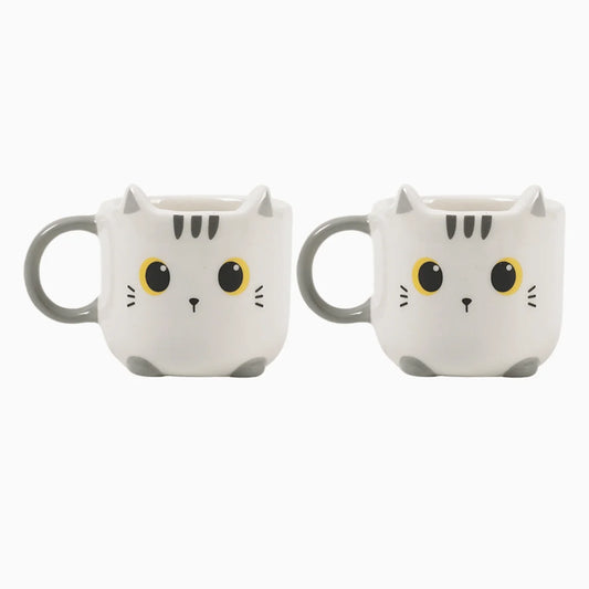 Mini Chávenas Gato Branco | iTotal