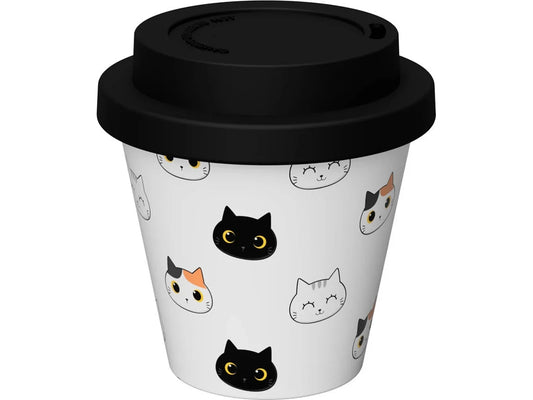 Taça Expresso Café Reutilizável Gatos | iTotal