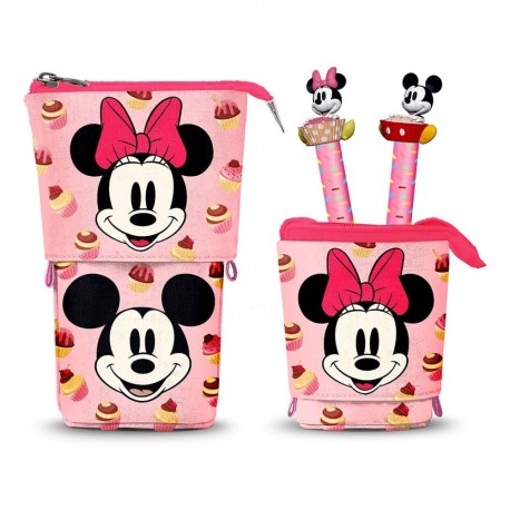 Karactermania Conjunto Estuche + 2 Bolígrafos de Gel - Minnie