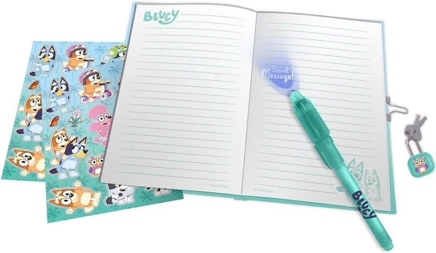 Diario secreto de Bluey con bolígrafo de tinta mágica