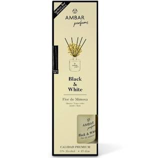 Ambar Perfums Ambientador 40ml Black & White Flor Mimosa