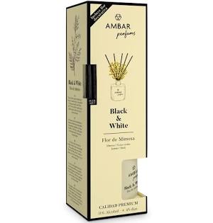 Ambar Perfums Ambientador 40ml Black & White Flor Mimosa