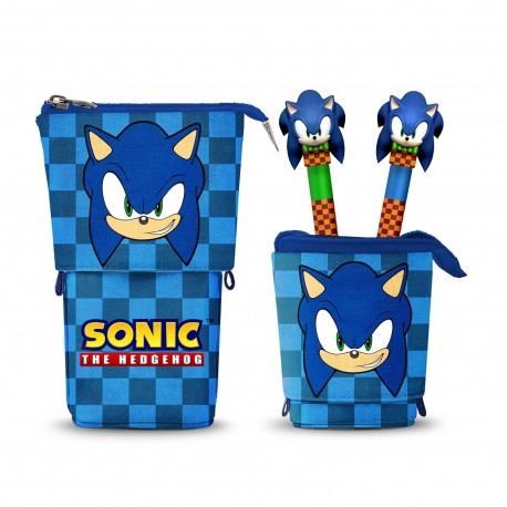 Karactermania Set Estuche + 2 Bolígrafos - Sonic