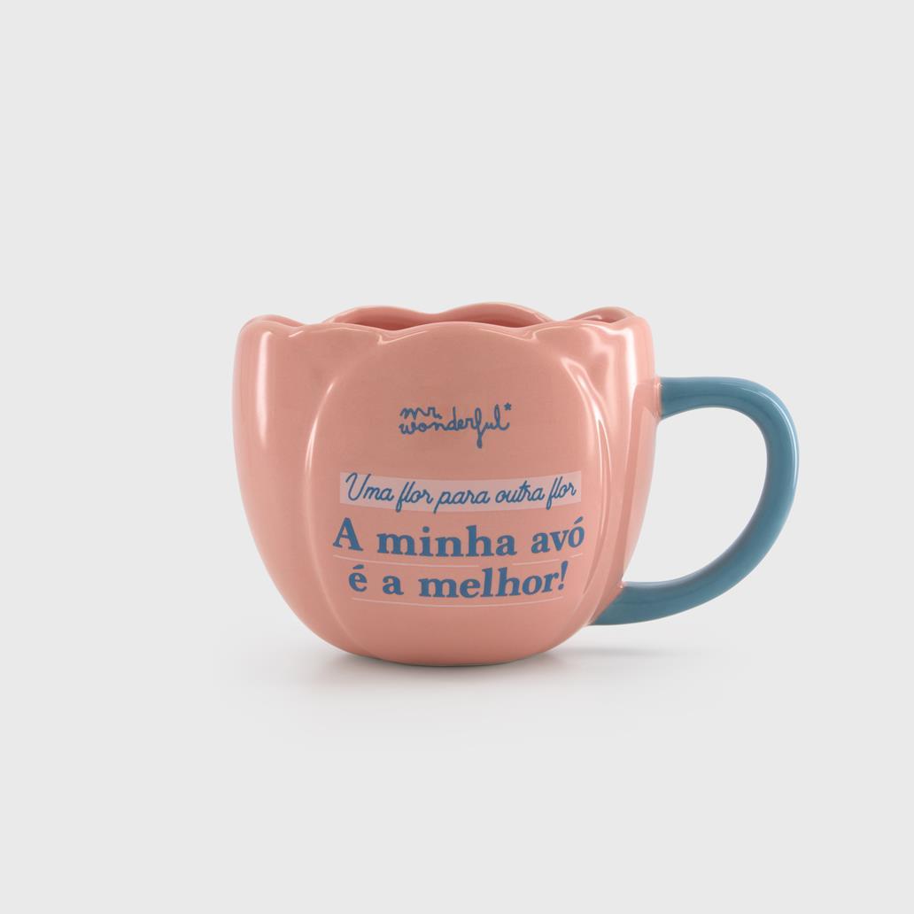 Mr Wonderful TAZA - Una flor para otra flor. ¡Mi abuela es la mejor!