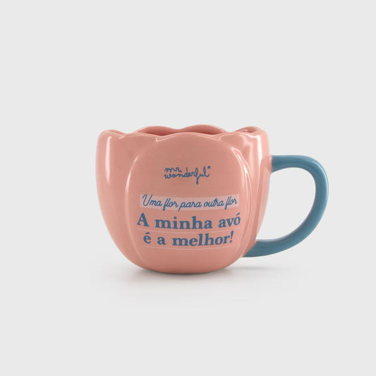 Mr Wonderful MUG - Une fleur pour une autre fleur. Ma grand-mère est la meilleure !