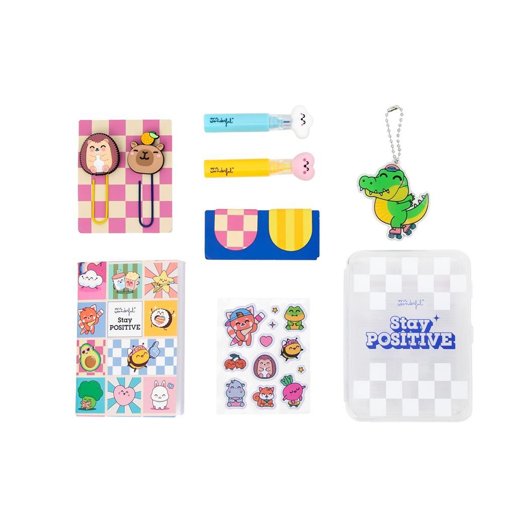 Kit Decorar Agenda Stay Positive | Mr. Wonderful