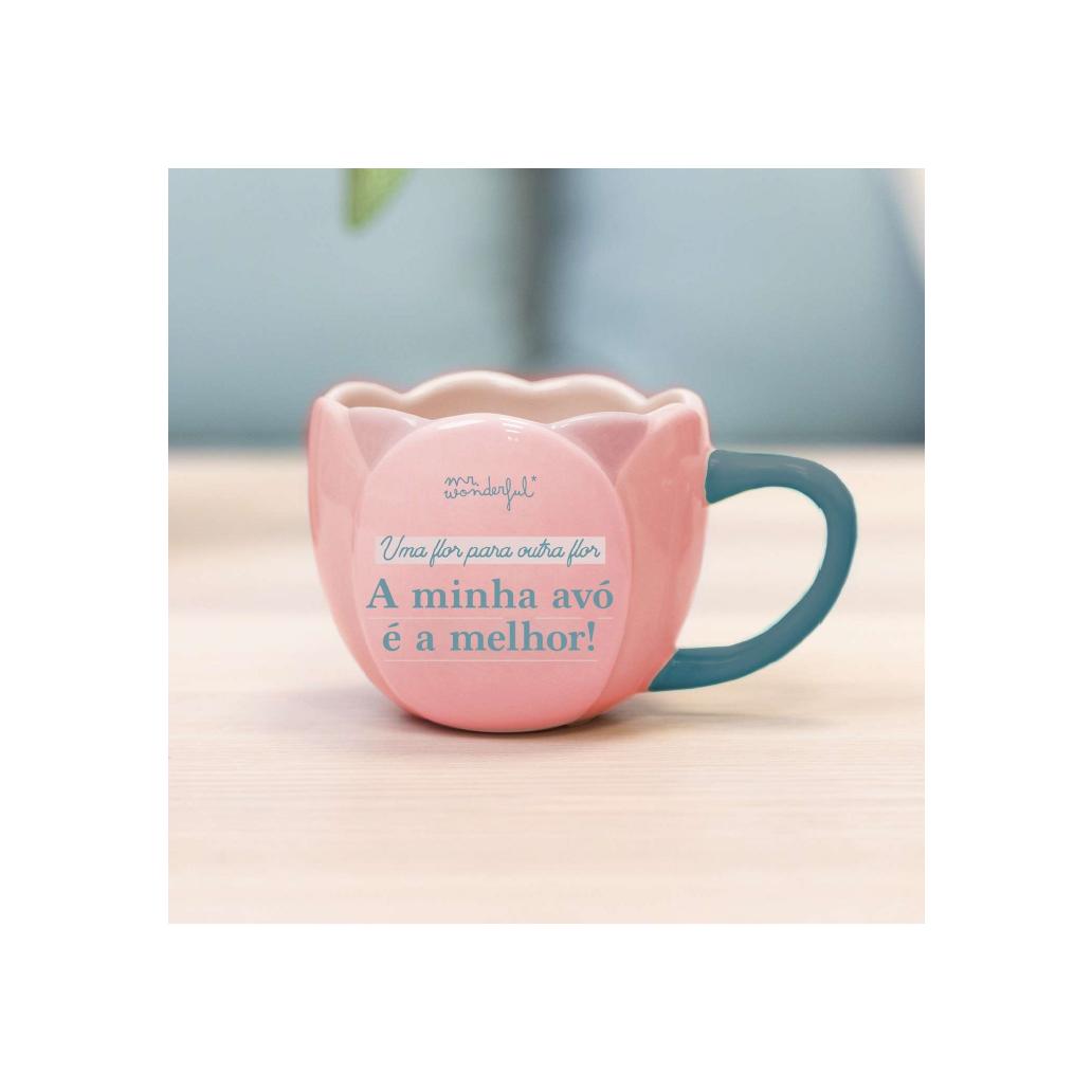 Mr Wonderful TAZA - Una flor para otra flor. ¡Mi abuela es la mejor!